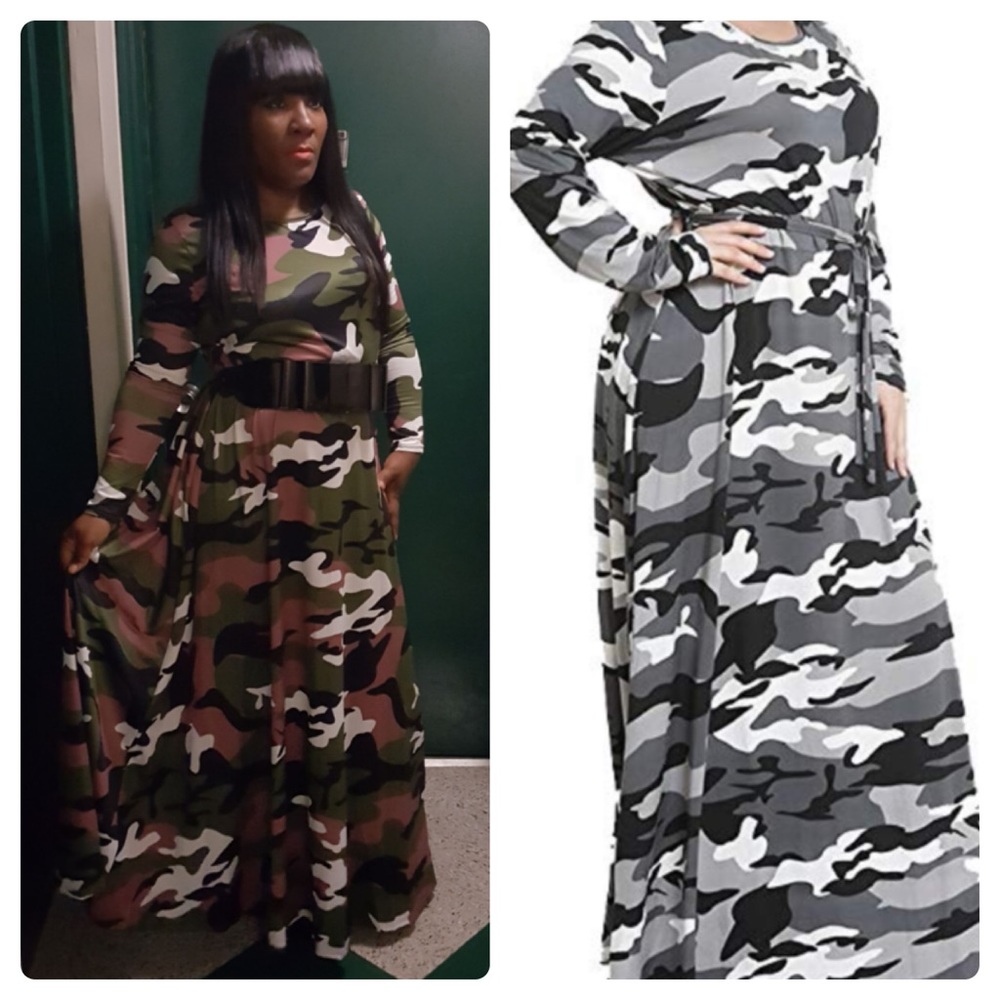 CAMO maxi Dress
